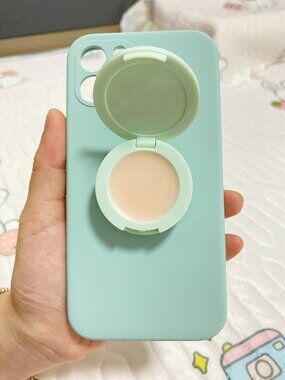 Mint Green 2in1 Lip Balm Mirror Phone Case